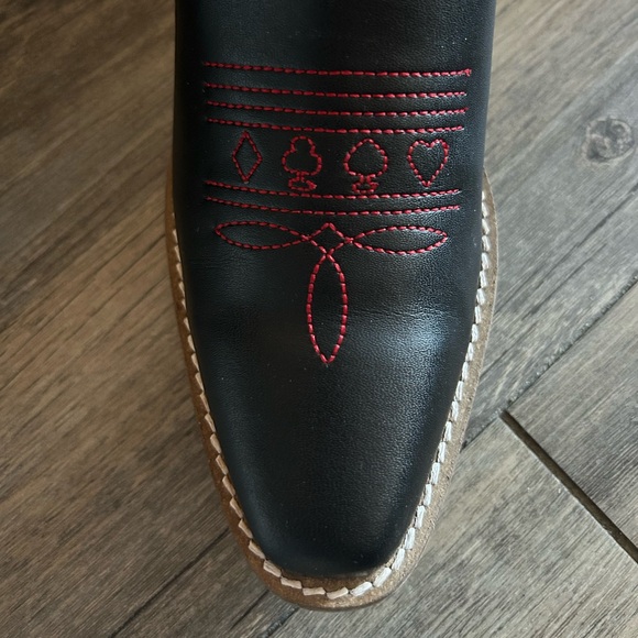 Dingo Queen A Hearts Cowboy Boots - Black - Picture 9 of 9